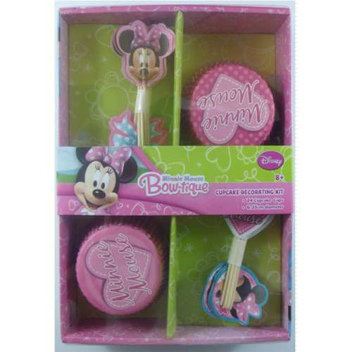 Minnie Mouse Cupcake Decorating Kit - Click Image to Close